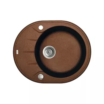 Мойка Granucryl, цвет шоколад, одна чаша, 620*500, Kitchen G, IDDIS, K17C621i87
