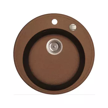 Мойка Granucryl, цвет шоколад, одна чаша, D510, Kitchen G, IDDIS, K16C511i87