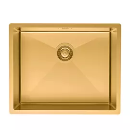 Мойка, нерж.сталь, универсального монтажа, матовое золото, 540*440, Edifice, IDDIS, EDI54B0i77