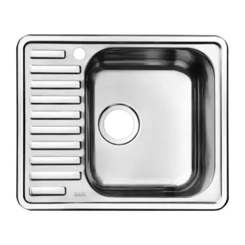 Мойка, нержавеющая сталь, полированная, чаша справа, 585*485, Strit S, IDDIS, STR58PRi77