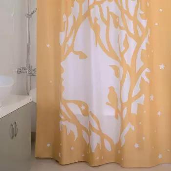 Штора для ванной комнаты, 180*200 см, полиэстер, Golden Nimph, IDDIS, 620P18Ri11