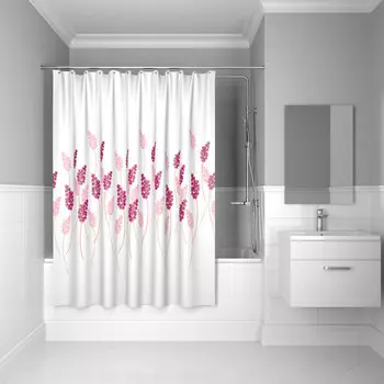 Штора для ванной комнаты, 200*200 см, полиэстер, lavender happiness, IDDIS, SCID120P