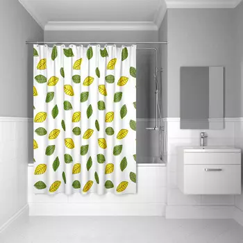 Штора для ванной комнаты, 200*240 см, полиэстер, ID, bean leaf, 200P24RI11