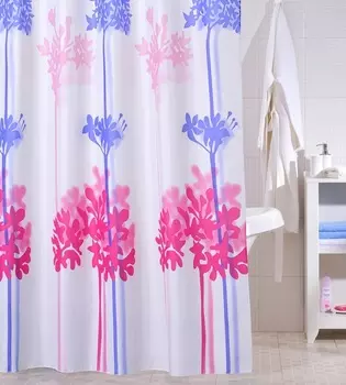 Штора для ванной комнаты, 200*240 см, полиэстер, ID, lilac, 270P24RI11