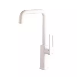 Смеситель для кухни, белый матовый, Slide, IDDIS, SLIWT00i05