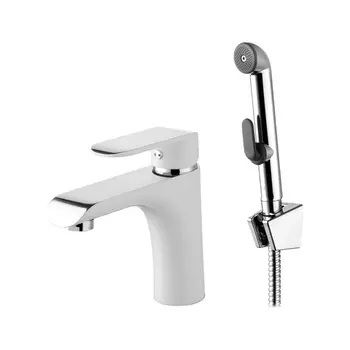 Смеситель для умывальника с гигиеническим душем, Calipso, IDDIS, CALSB00i08