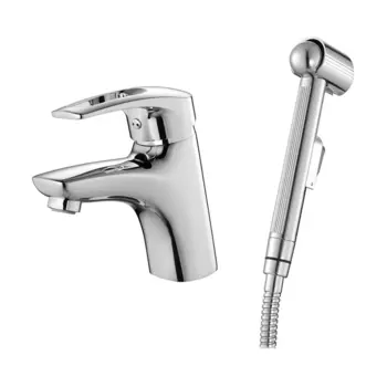 Смеситель для умывальника с гигиеническим душем, Carlow Plus, IDDIS, CRPSB00i08