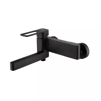 Смеситель для ванны, черный, Slide, IDDIS, SLIBL00i02WA