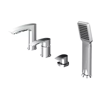 Смеситель для ванны на 4 отверстия, Vane, IDDIS, VANSB40i07