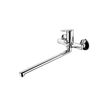 Смеситель для ванны с длинным изливом, Plain, IDDIS, PLNSB02i10WA