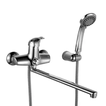 Смеситель для ванны с длинным изливом с керамическим дивертором, Carlow, IDDIS, CARSBL2i10