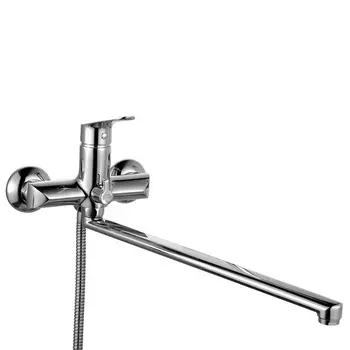 Смеситель для ванны с длинным изливом с керамическим дивертором, Custo, IDDIS, CUSSBL2i10