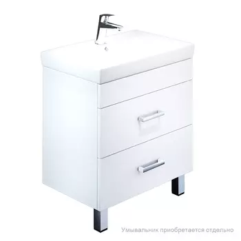 Тумба для ванной комнаты, напольная, белая, 70 см, Custo, IDDIS, CUS70W0i95. Подходит умывальник 0047000i28