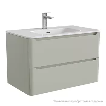 Тумба подвесная, 80 см, Edifice, фисташково-серый, IDDIS, EDI80G0i95. Подходит умывальник 0108000i28