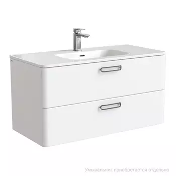 Тумба подвесная, белая, 100 см, Brick, IDDIS, BRI10W1i95. Подходит умывальник: 0101000i28