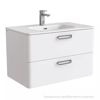 Тумба подвесная, белая, 80 см, Brick, IDDIS, BRI80W0i95. Подходит умывальник: 0108000i28