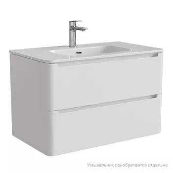 Тумба подвесная, белый, 80 см, Edifice, IDDIS, EDI80W0i95. Подходит умывальник 0108000i28