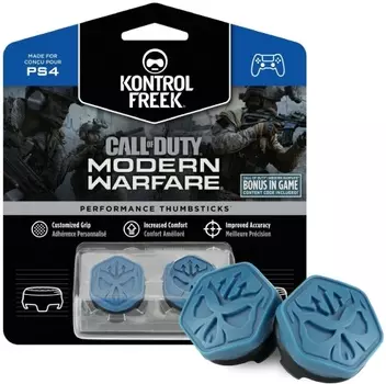 2 накладки на стики KontrolFreek Call of Duty Modern Warfare для геймпада DualShock PS4 (синие)