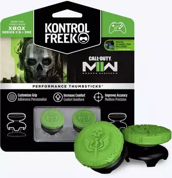 2 высокие накладки на стики KontrolFreek Call of Duty: Modern Warfare II для геймпада Microsoft XBOX One/Series (зеленые)