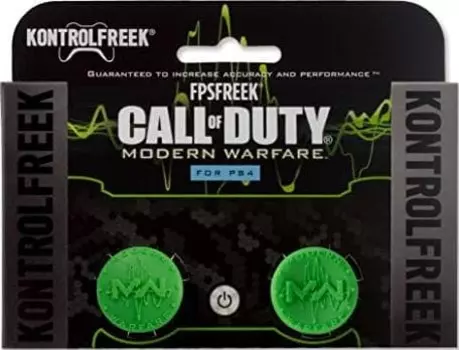 2 высокие накладки на стики KontrolFreek Grips Call of Duty Modern Warfare Green для геймпада Dualshock PS4 (зелёный)