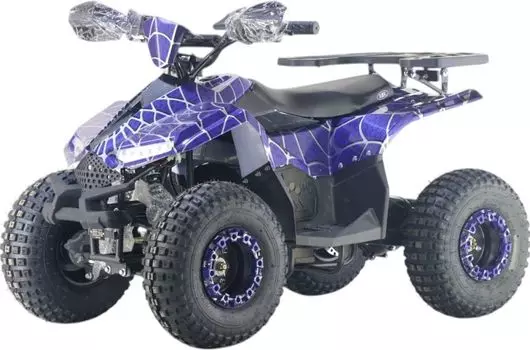 Детский электроквадроцикл RiverToys (LEON-48V-BLUE-SPIDER) синий спайдер