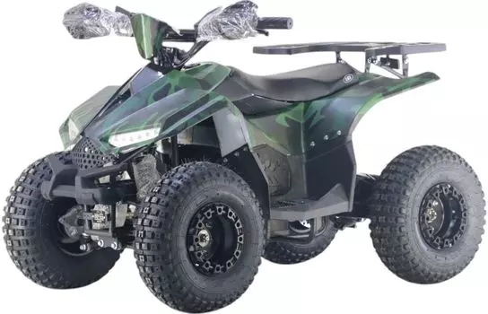 Детский электроквадроцикл RiverToys (LEON-48V-GREEN-CAMOUFLAGE) зеленый камуфляж