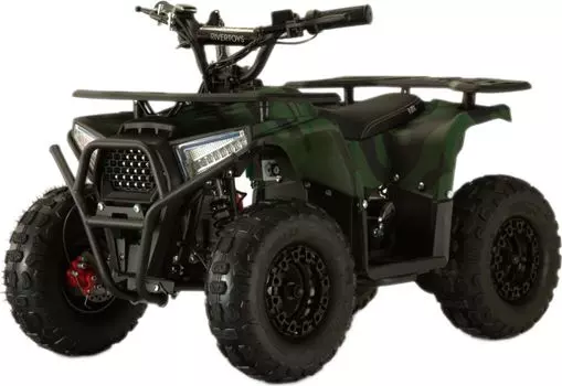 Детский электроквадроцикл RiverToys MIKA LUX зеленый камуфляж