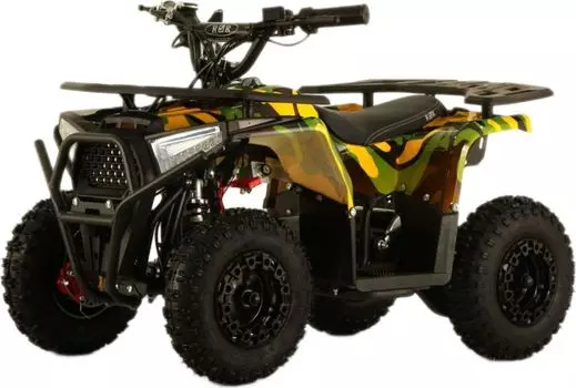 Детский электроквадроцикл RiverToys MIKA желтый камуфляж