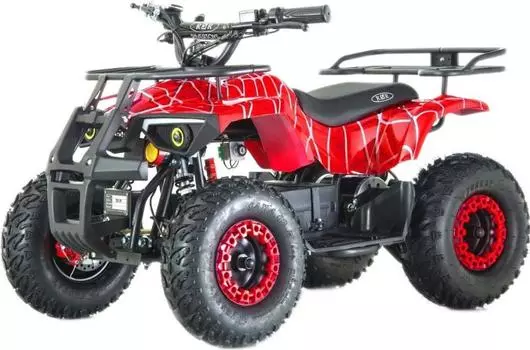 Детский электроквадроцикл RiverToys TIKI LUX красный Spider