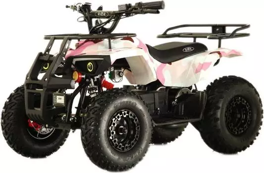 Детский электроквадроцикл RiverToys TIKI LUX розовый камуфляж
