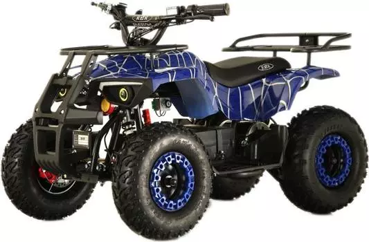 Детский электроквадроцикл RiverToys TIKI LUX синий Spider