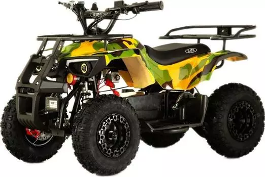 Детский электроквадроцикл RiverToys TIKI желтый камуфляж