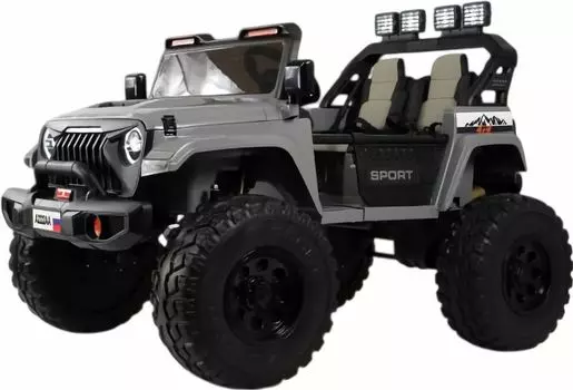 Детский электромобиль Jeep A222AA серый