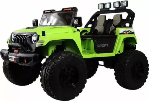 Детский электромобиль Jeep A222AA зеленый