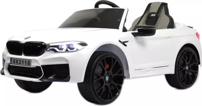 Детский электромобиль RiverToys BMW M5 Competition (A555MP) белый