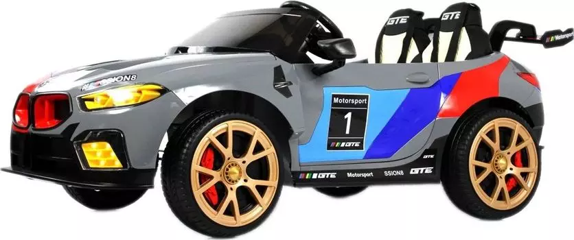 Детский электромобиль RiverToys F555FF серый глянец