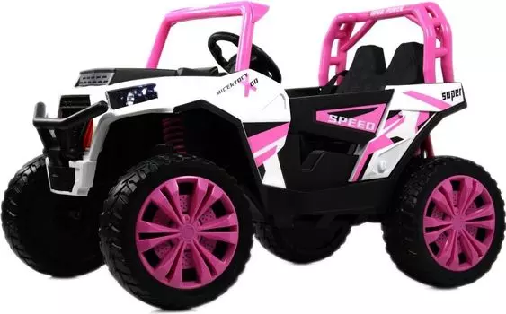Детский электромобиль RiverToys F888FF-A 4WD розовый