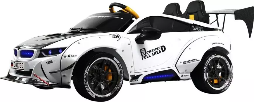 Детский электромобиль RiverToys G007GG белый