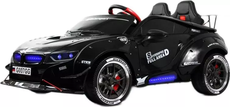 Детский электромобиль RiverToys G007GG черный