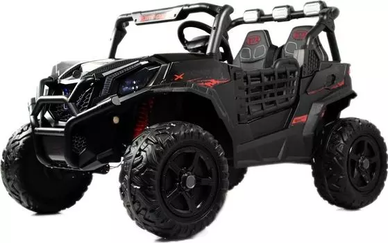Детский электромобиль RiverToys K777KK LUX 4WD черный