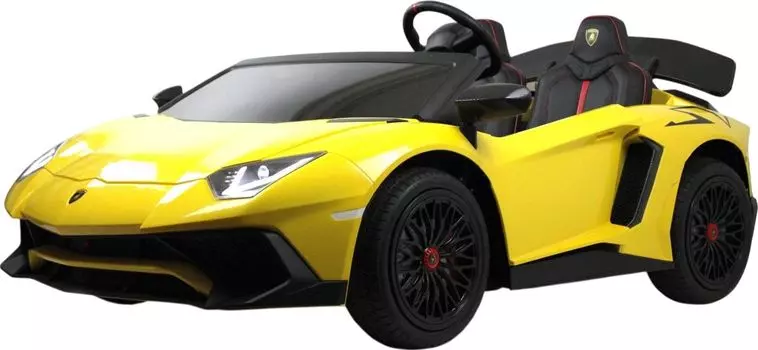 Детский электромобиль RiverToys Lamborghini Aventador SV (M777MM) желтый
