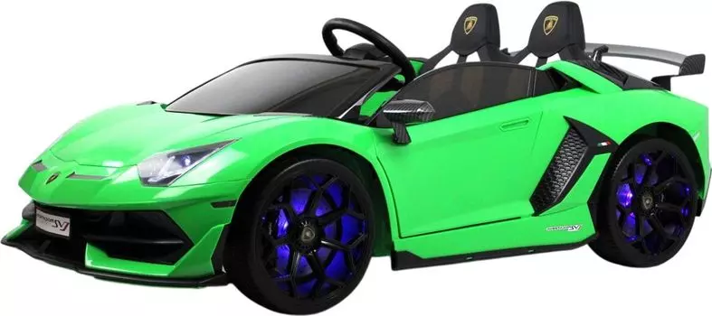 Детский электромобиль RiverToys Lamborghini Aventador SVJ (A111MP) зеленый