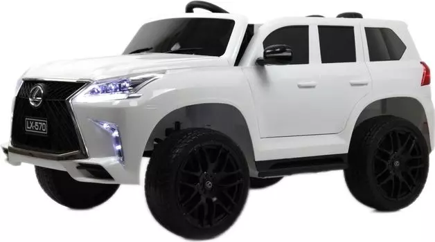 Детский электромобиль RiverToys Lexus 570 (E555EE) белый