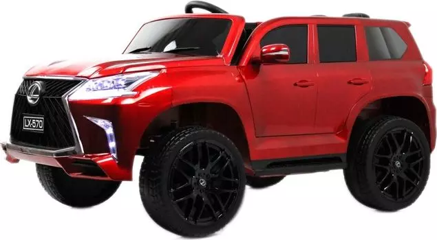 Детский электромобиль RiverToys Lexus 570 (E555EE) красный глянец