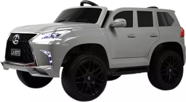 Детский электромобиль RiverToys Lexus 570 (E555EE) серый