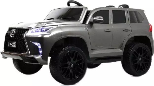 Детский электромобиль RiverToys Lexus 570 (E555EE) серый глянец