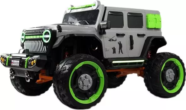 Детский электромобиль RiverToys М003БХ серый