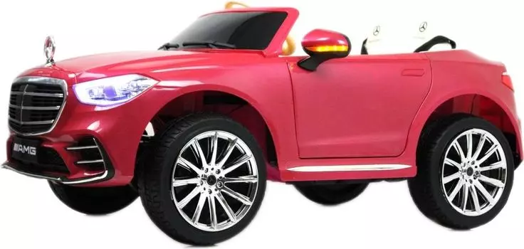 Детский электромобиль RiverToys М333БХ 4WD розовый глянец