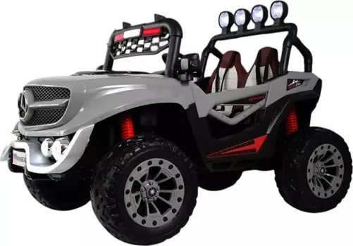 Детский электромобиль RiverToys (М999БХ)(серый)