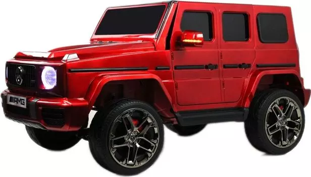 Детский электромобиль RiverToys Mercedes-AMG G63 (G111GG ПТГ) красный глянец
